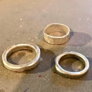 Fine Silver Precious Metal Clay Rings