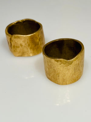 
                  
                    Load image into Gallery viewer, Bronze Metal Clay Chunky Bands
                  
                