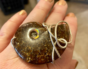 
                  
                    Load image into Gallery viewer, Ammonite Totem Ring
                  
                